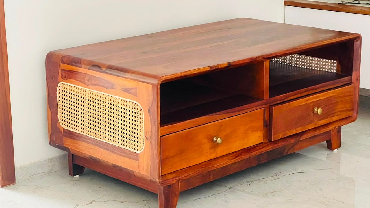 Customer photo review of LivIn Styles Ava Solid Wood Coffee Table for Living Room
