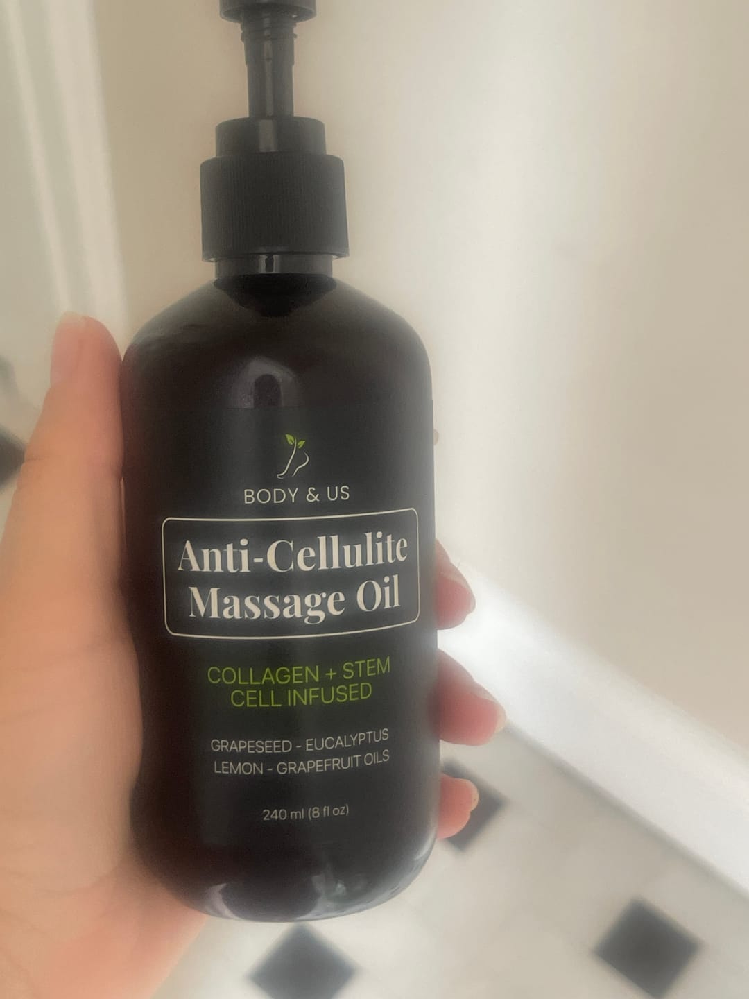 Customer photo review of Body For Us Anti-Cellulite Massage Oil