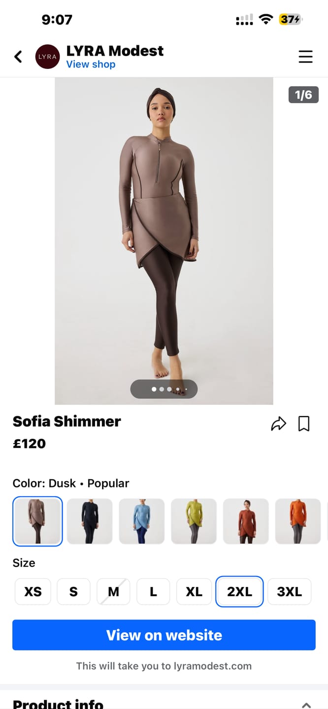 Customer photo review of Sofia Shimmer