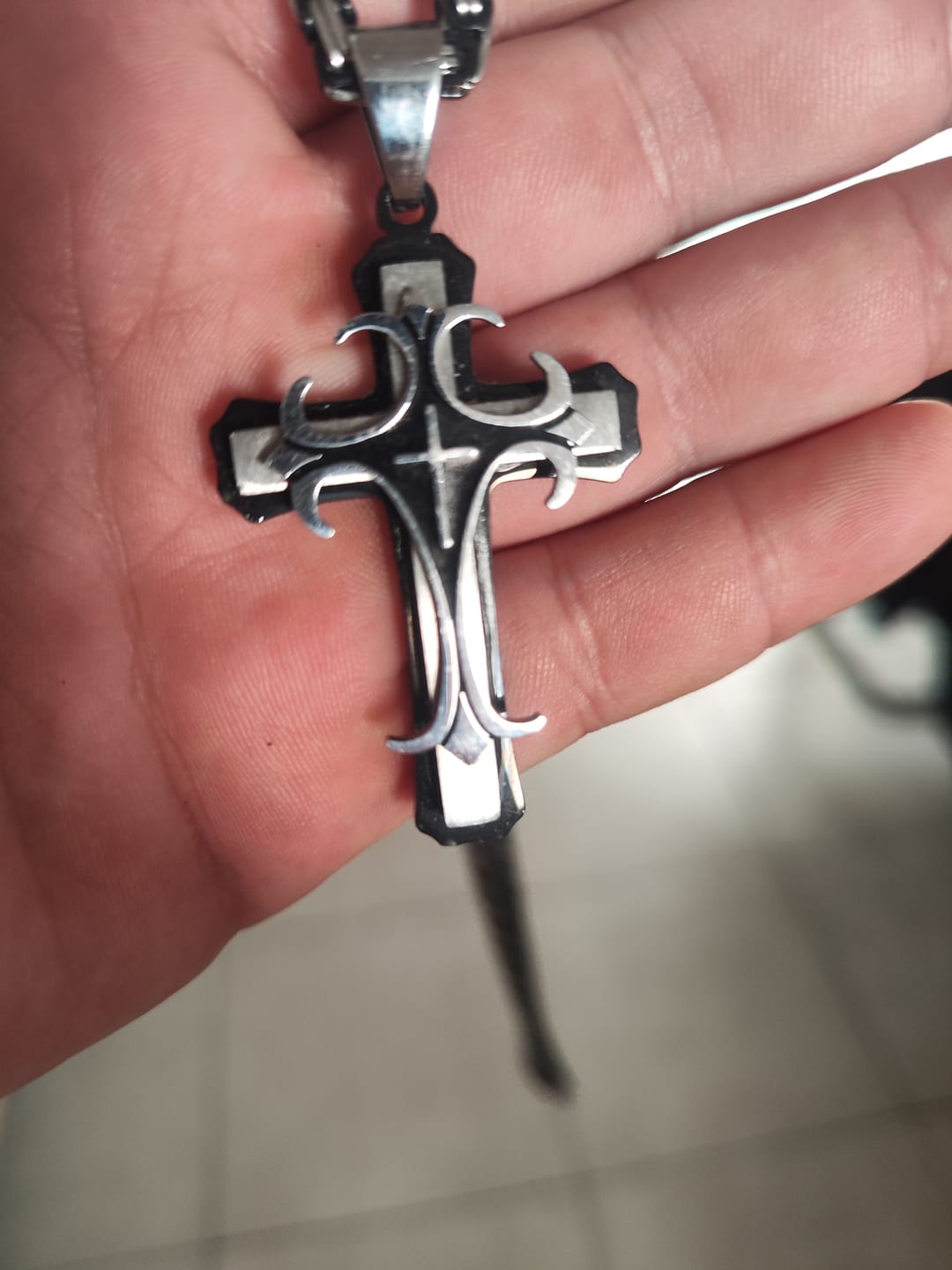 Customer photo review of Collier Croisé de l'Espoir