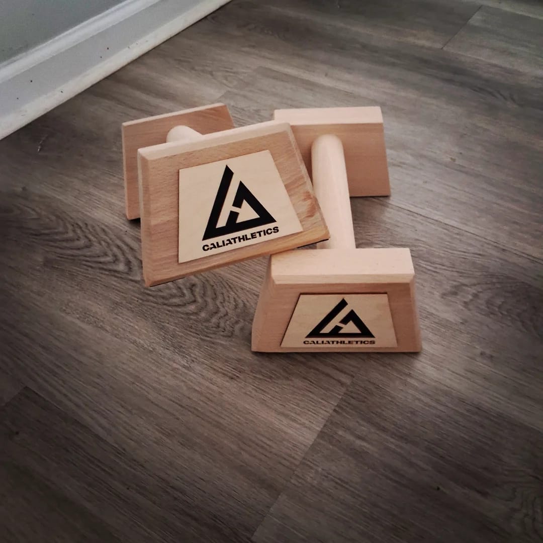 Customer photo review of Wooden Parallettes MEDIUM