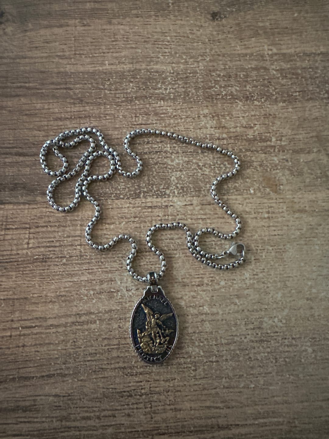 Customer photo review of ST. MICHAELS BADGE.