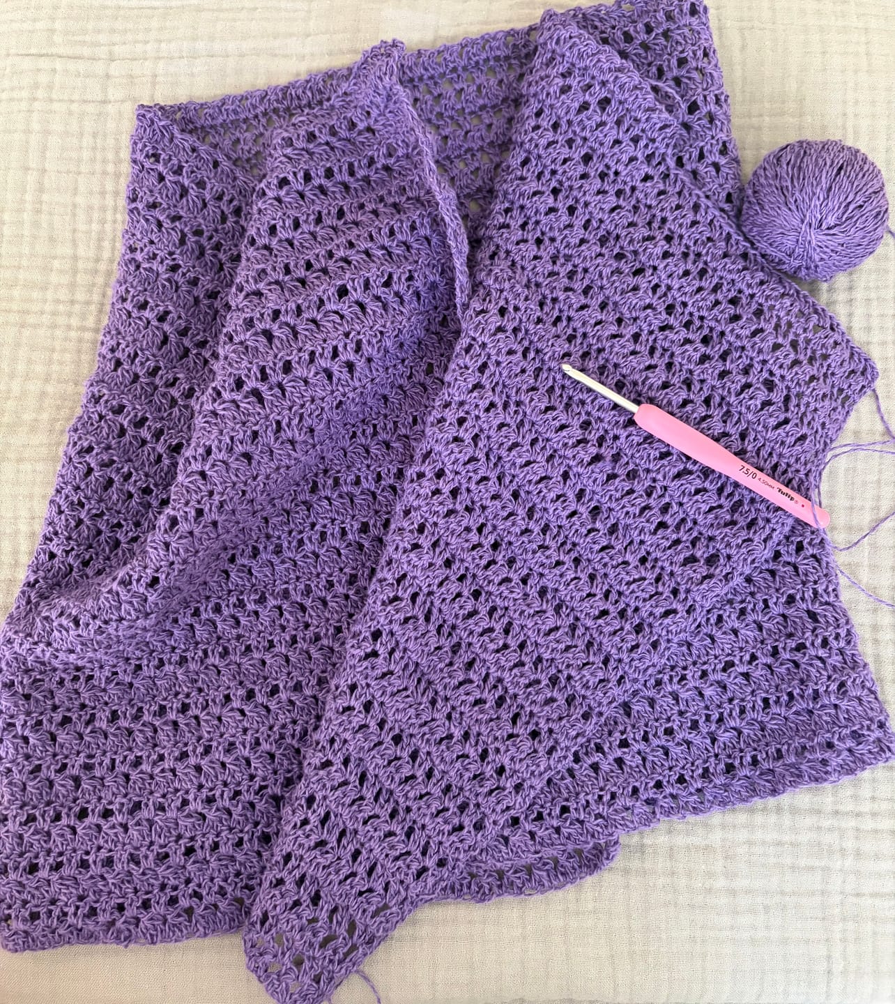 Customer photo review of Häkelanleitung - Lagoon Wrap