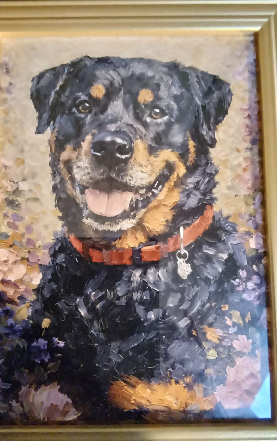 Customer photo review of Golden Bloom - Personalised Poster