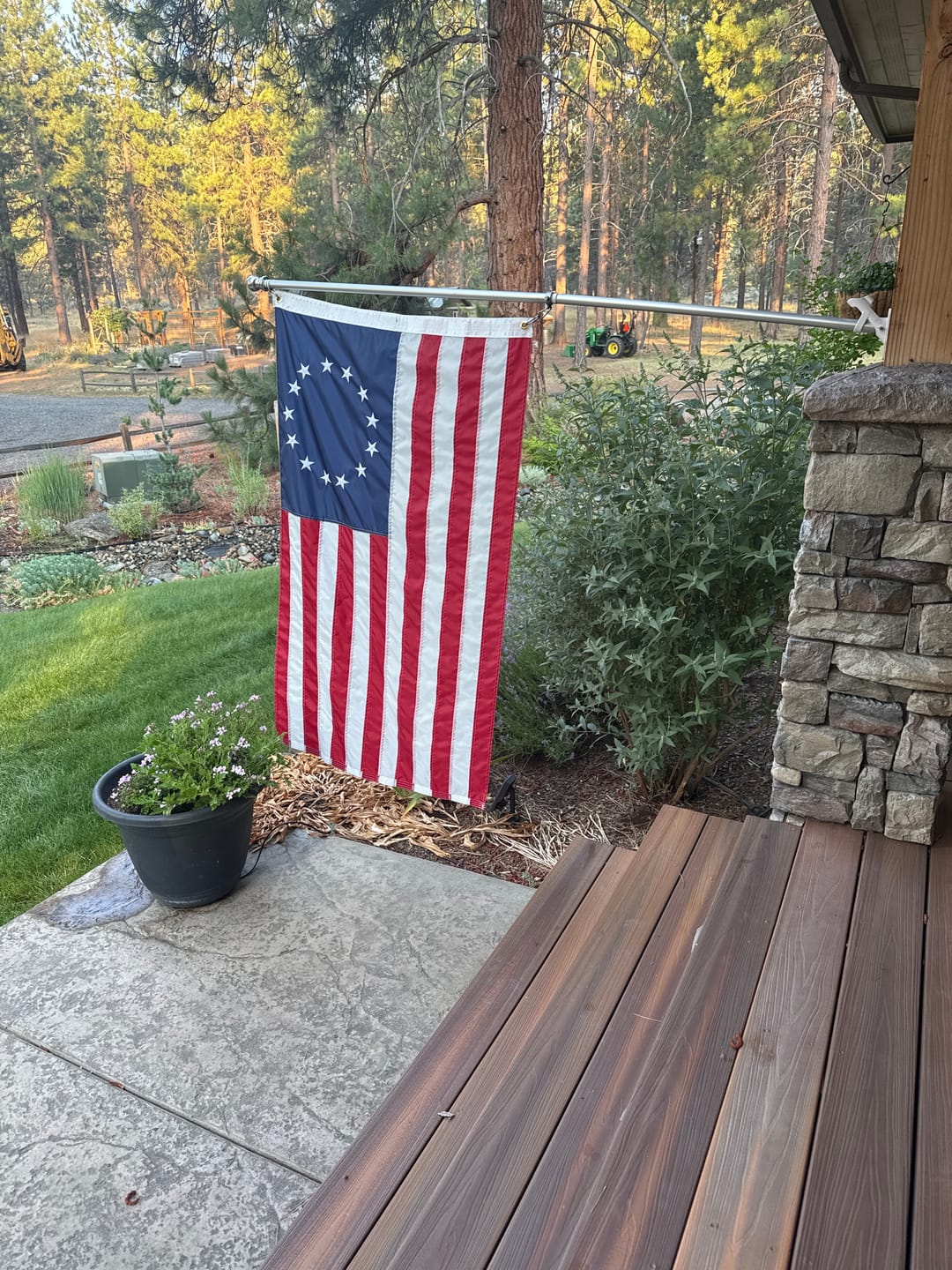 Customer photo review of 3' x 5' Betsy Ross Flag