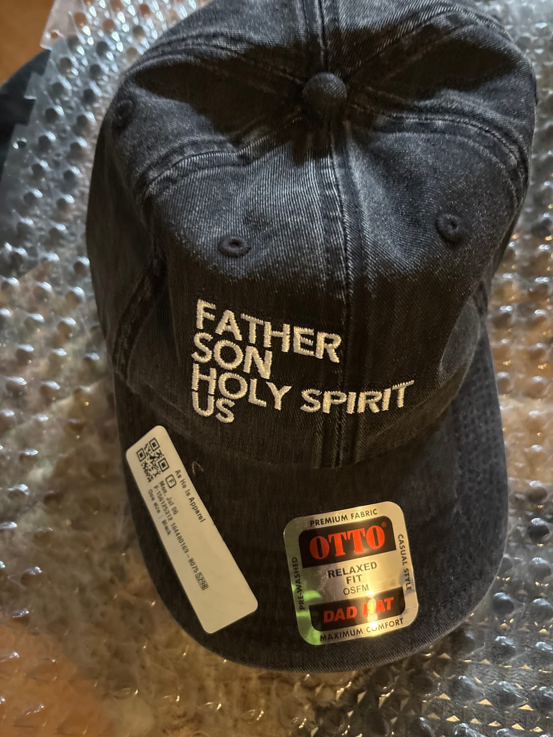 Customer photo review of Holy Family Vintage Cotton Twill Cap