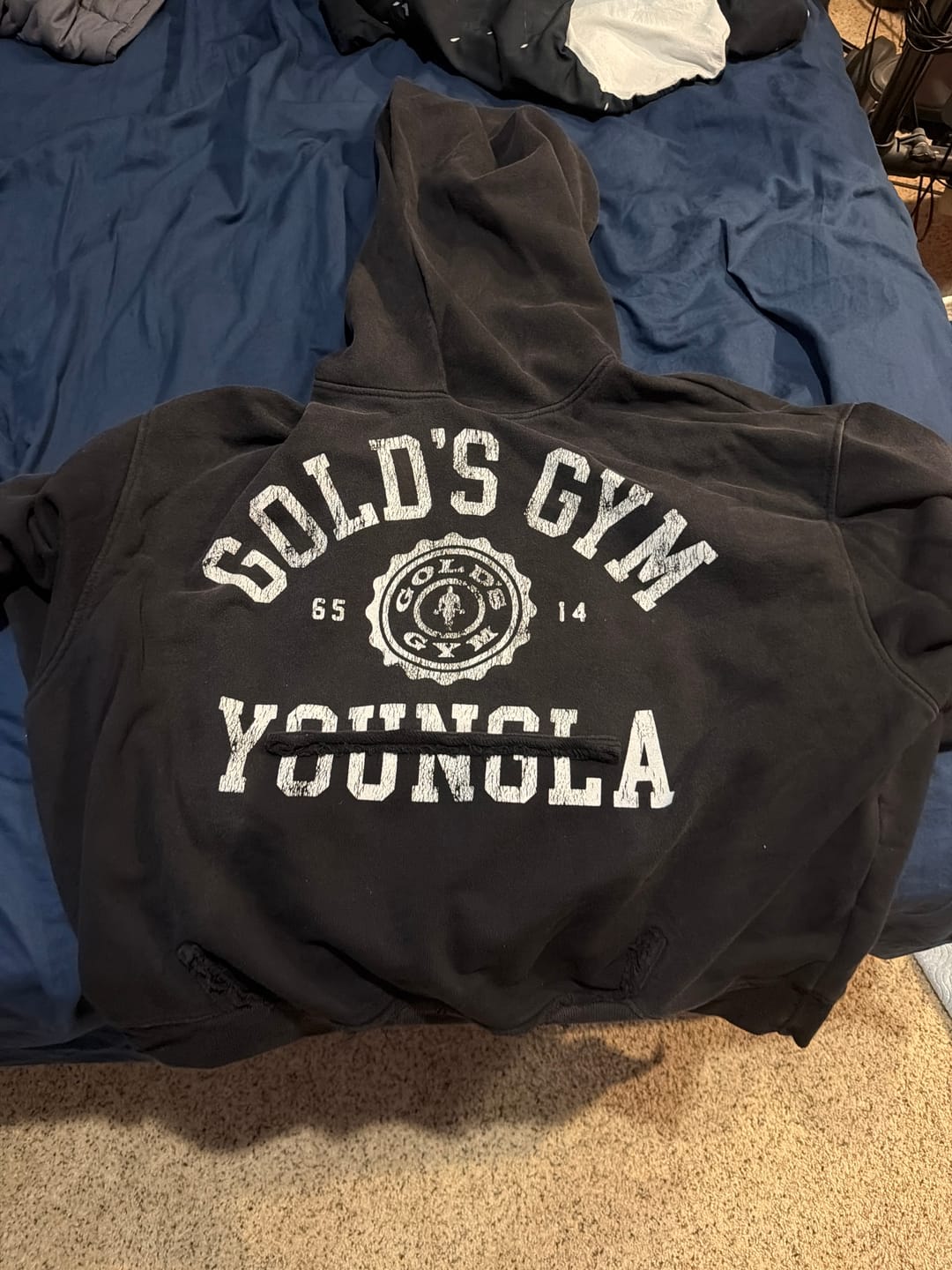 Customer photo review of 5167 - Gold's Iron Legacy Crest Hoodies