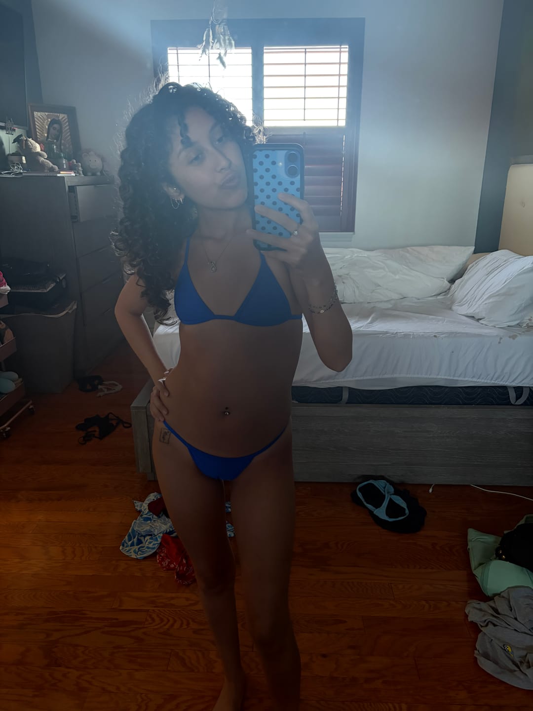 Customer photo review of 008 Micro Bikini Bottoms - Royal Blue