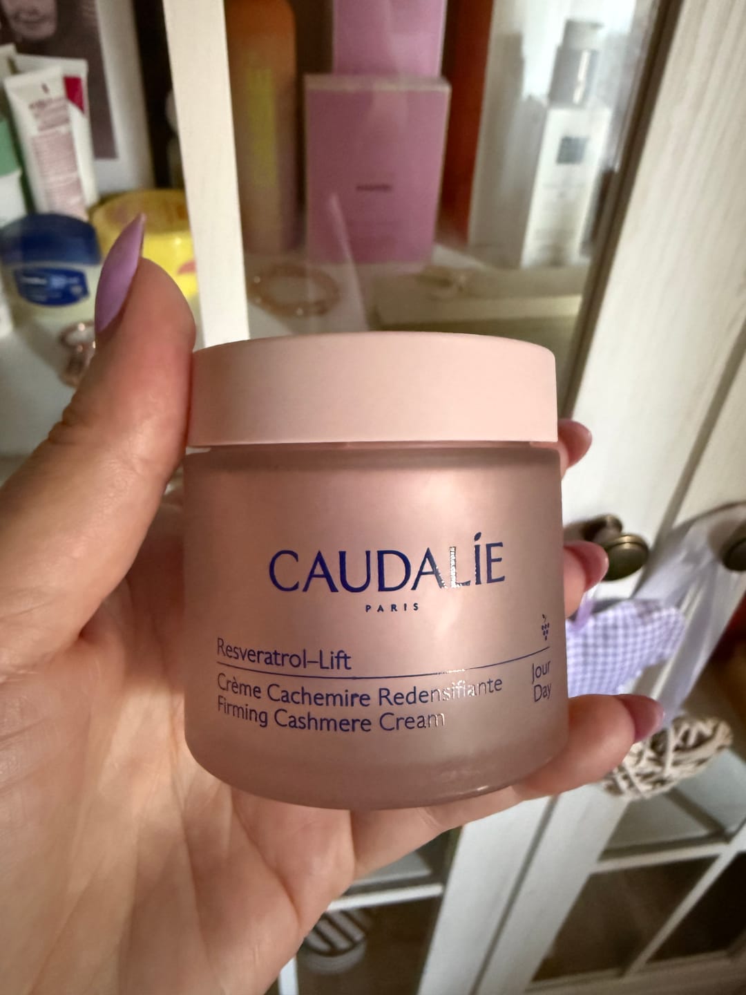 Customer photo review of Caudalie resveratrol-lift firming cashmere cream