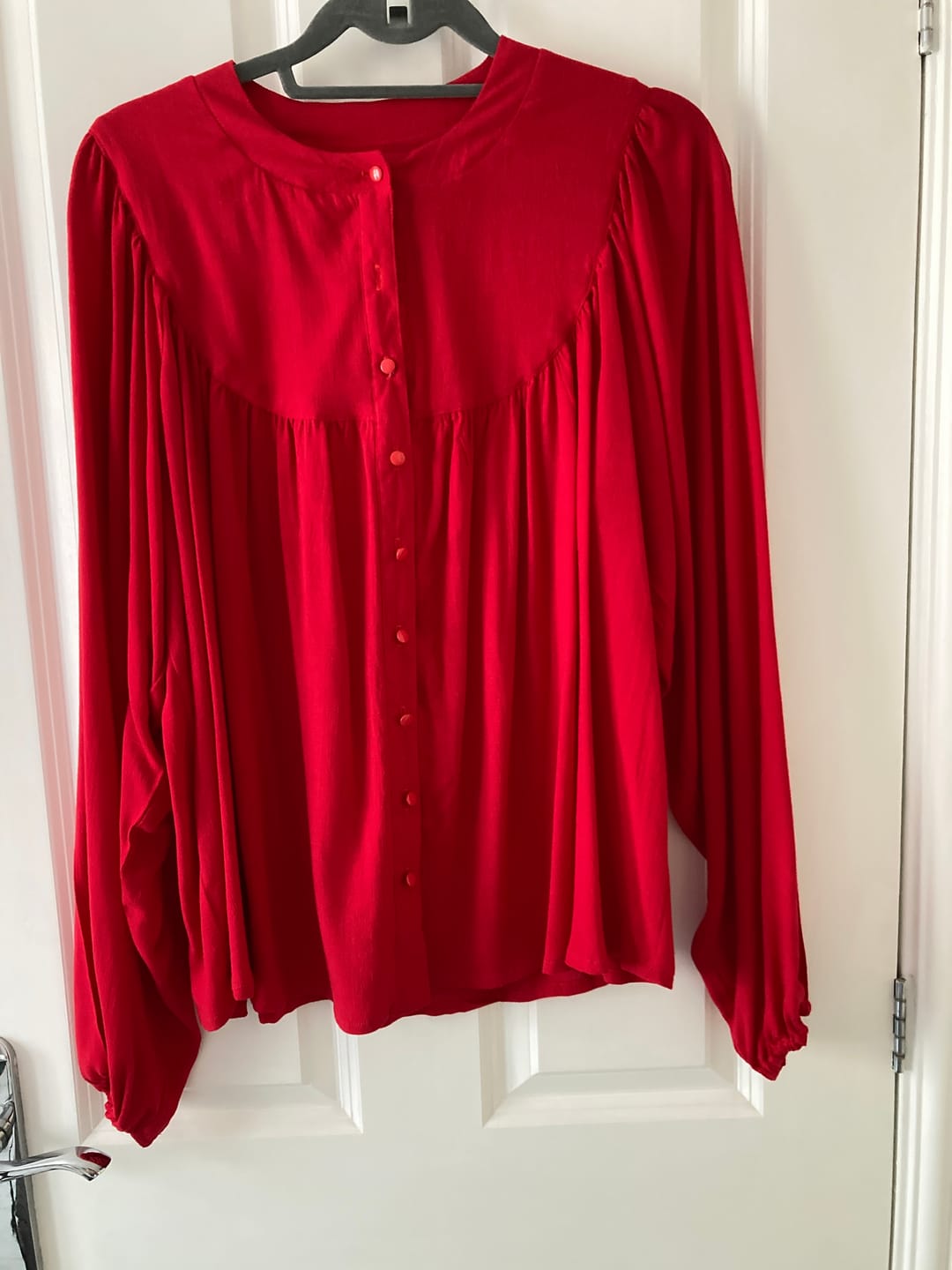 Customer photo review of Plain Linen Look Viscose Fabric