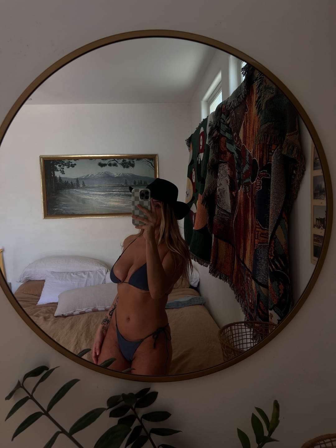 Customer photo review of 001 Triangle Bikini Top - Slate Gray