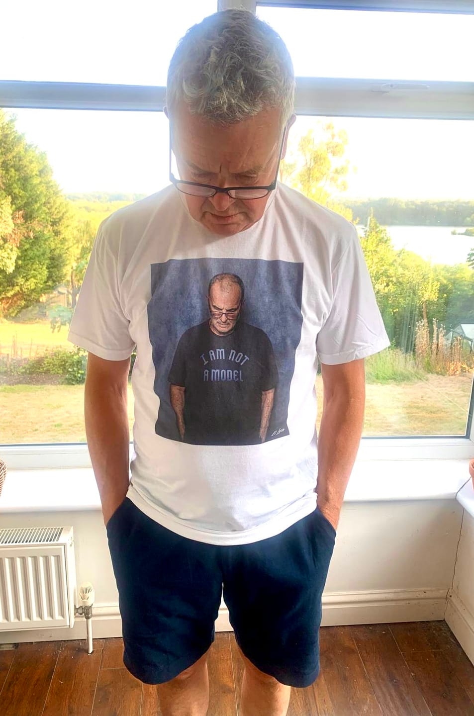 Customer photo review of Bielsa Not a Model T-Shirt