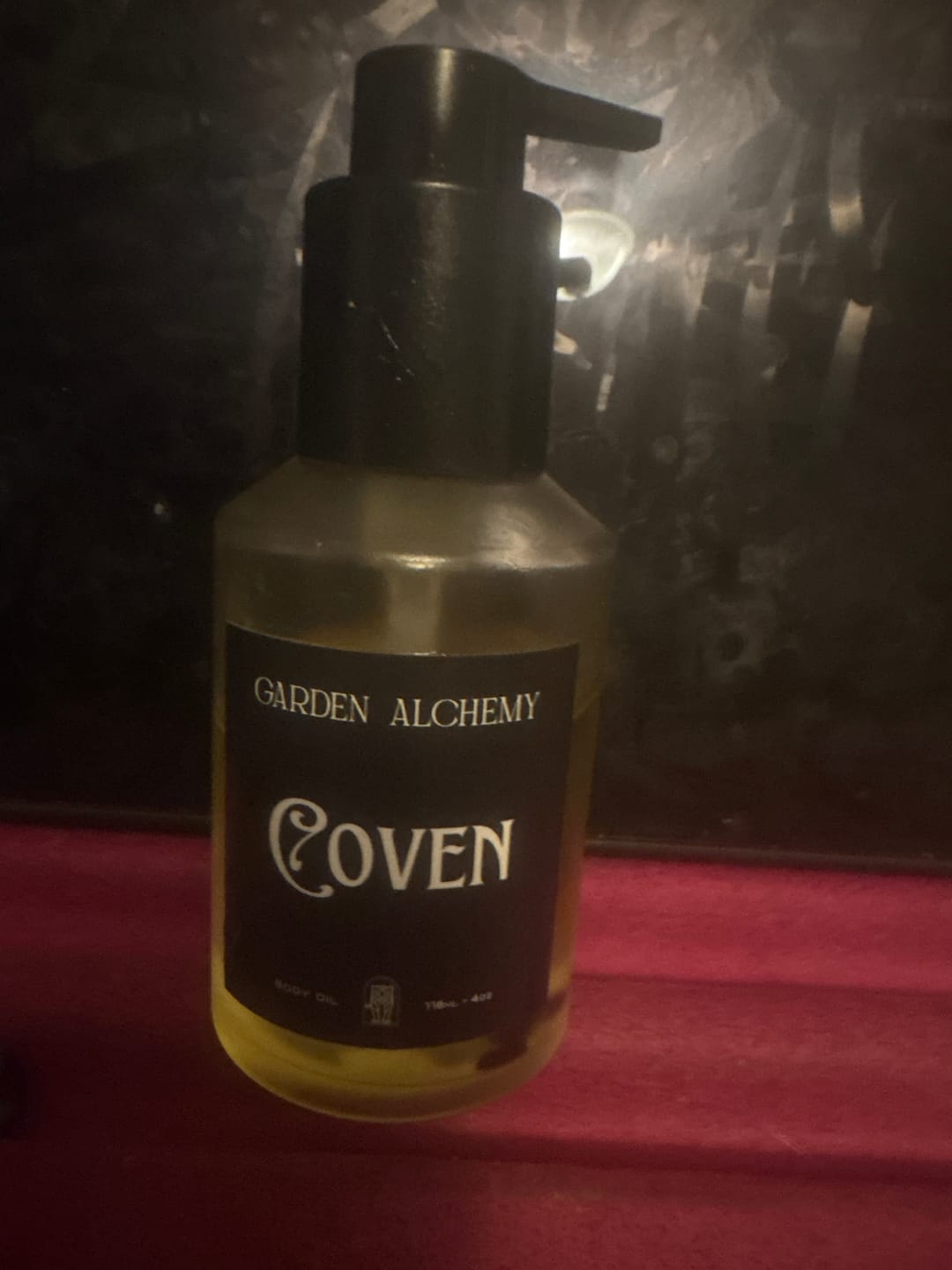 Customer photo review of COVEN BODY OIL