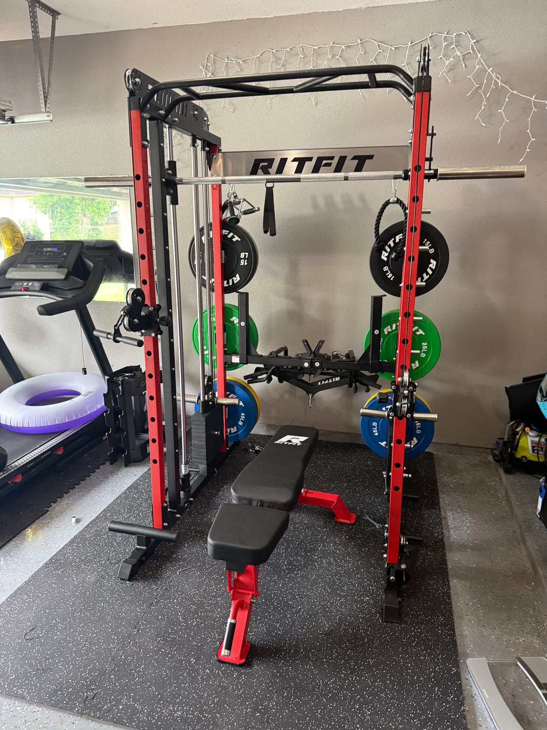 Customer photo review of RitFit M1 PRO Smith Machine Weight Stack Home Gym Package