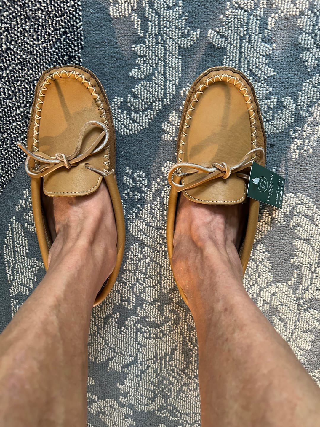 Customer photo review of Men's Leather Earthing Moccasins
