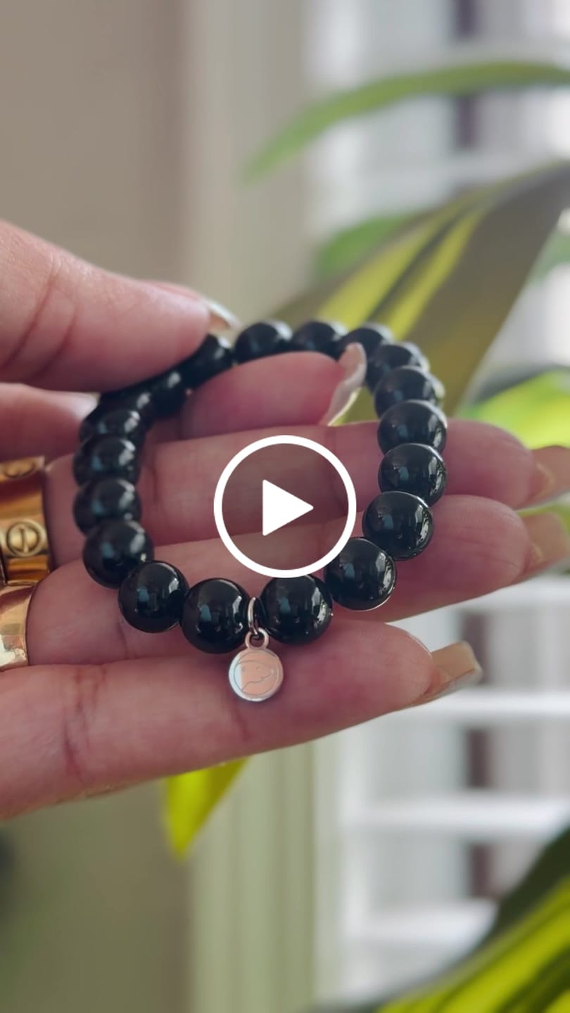 Customer video review of Black Tourmaline Bracelet