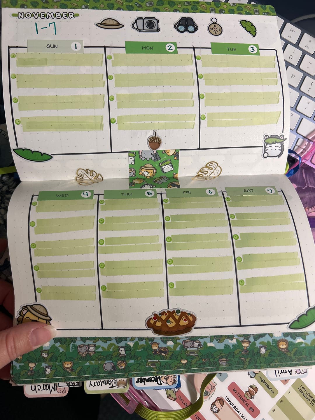 Customer photo review of Safari Adventure Washi Tapes (Set of 2)
