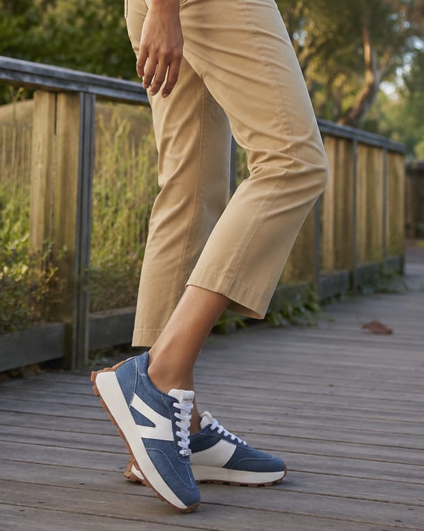 Customer photo review of Lucky Step Retro Platform Sneakers