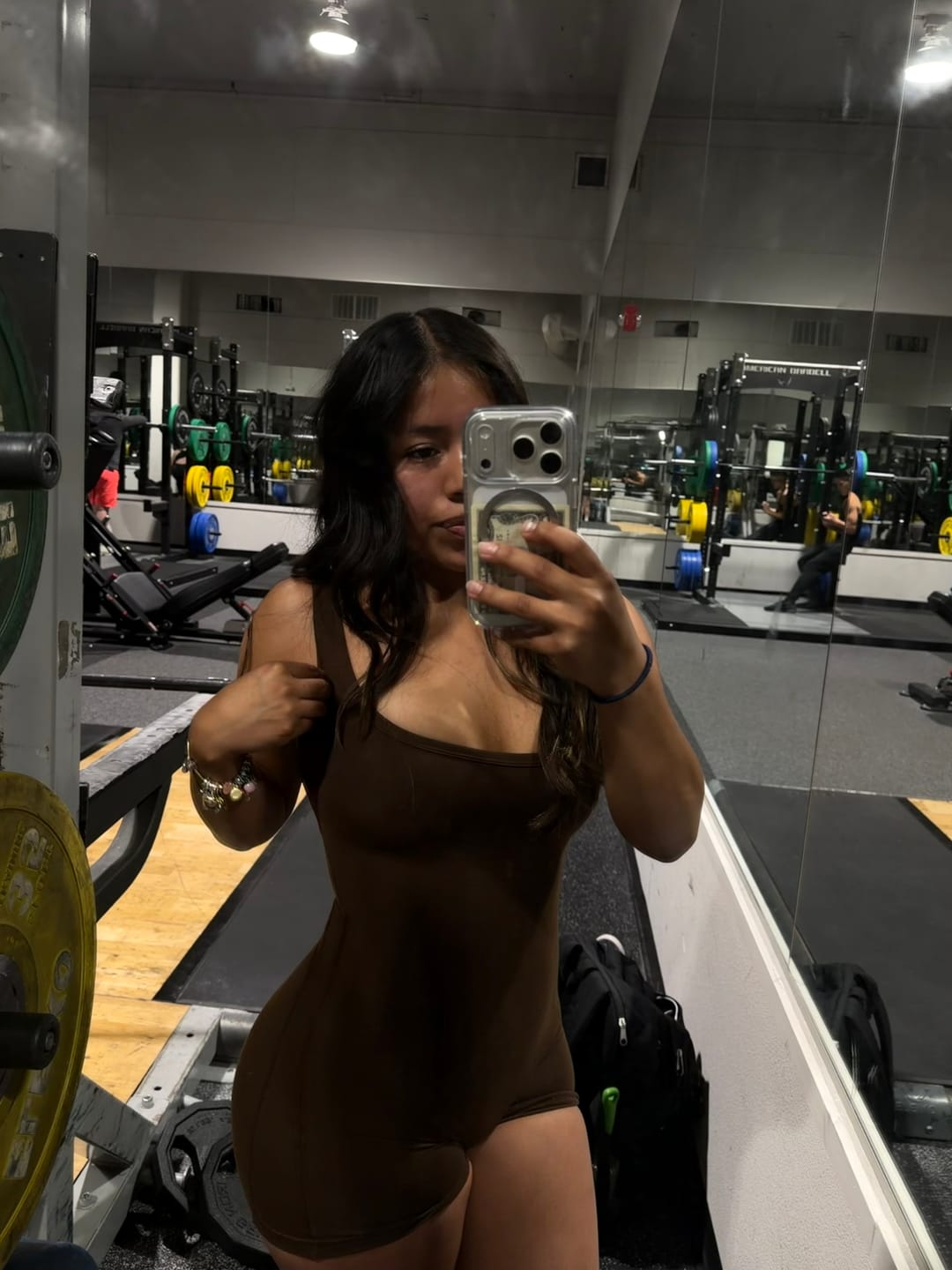 Customer photo review of W7007 Pulse Seamless Halter Romper