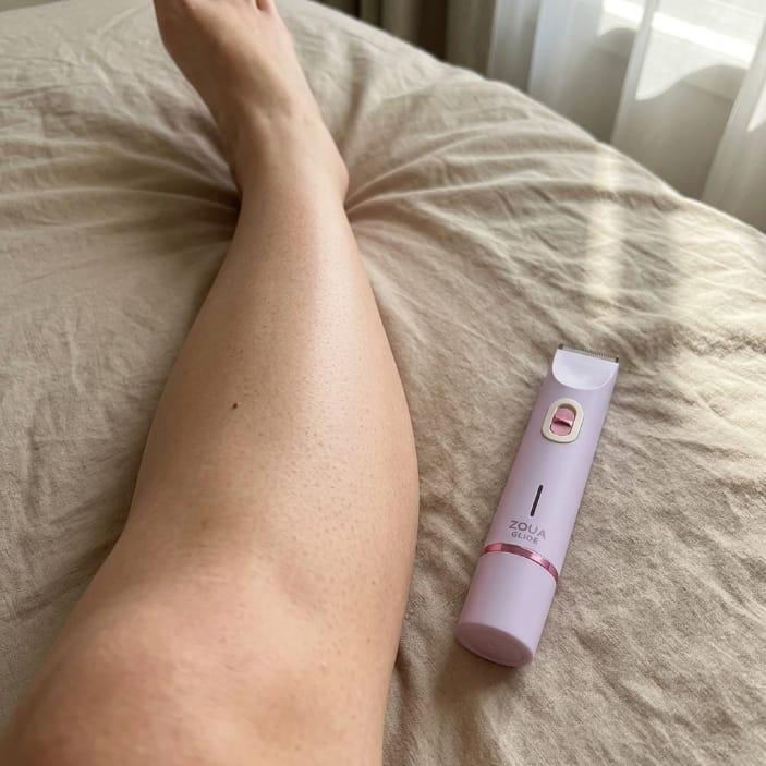 Customer photo review of Zoua Glide | Gentle on Skin. Tough on Hair.