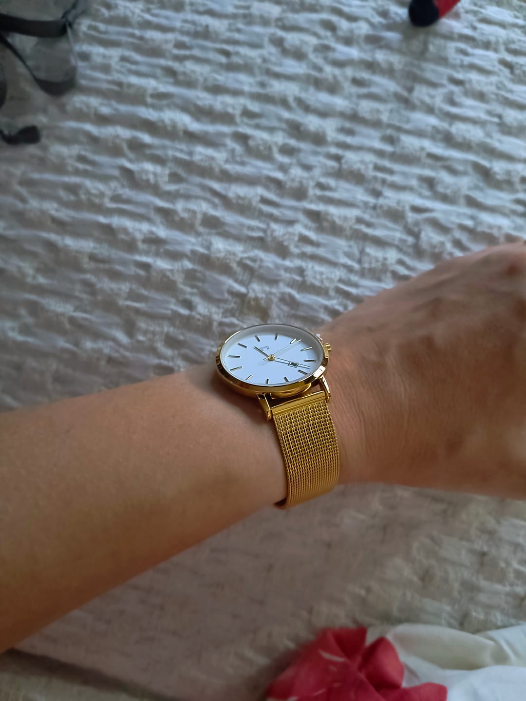 Customer photo review of Reloj Petite Marie ~ GoldWhite