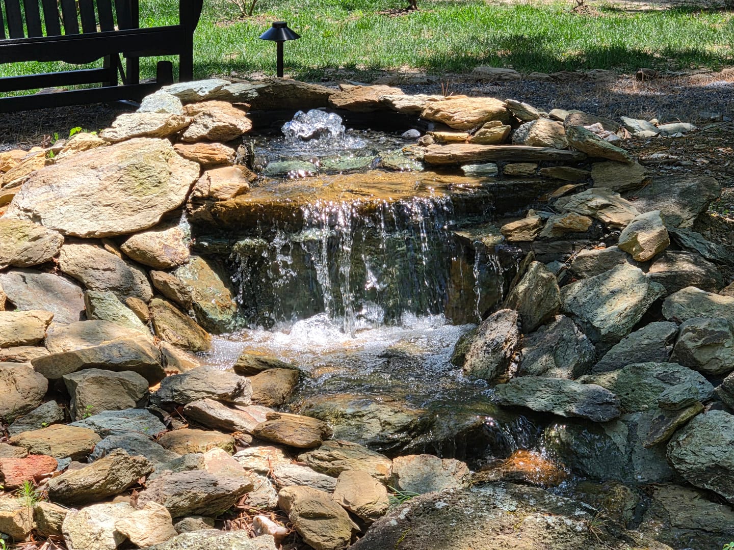 Customer photo review of Medium Pondless Waterfall Kit 20" Waterfalls with 20' Stream - Marlin Series Ultimate