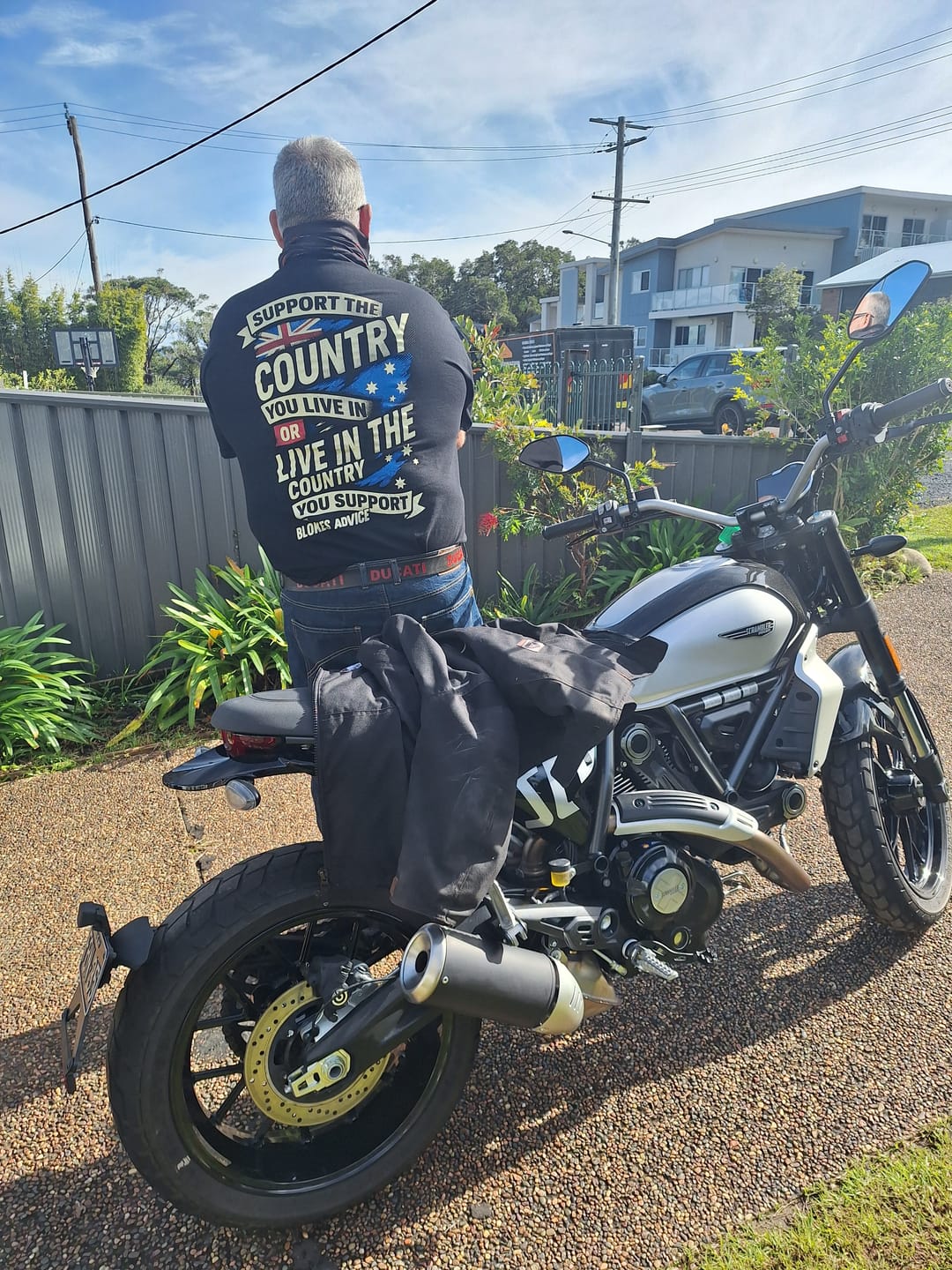 Customer photo review of Stand Up Tee