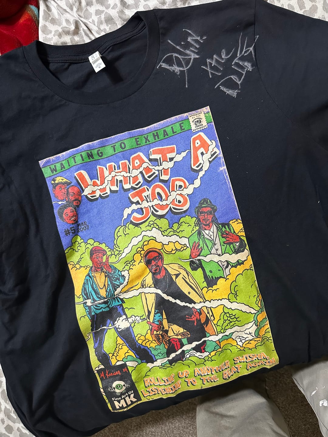 Customer photo review of What A Job - Unisex Jersey Short Sleeve Tee