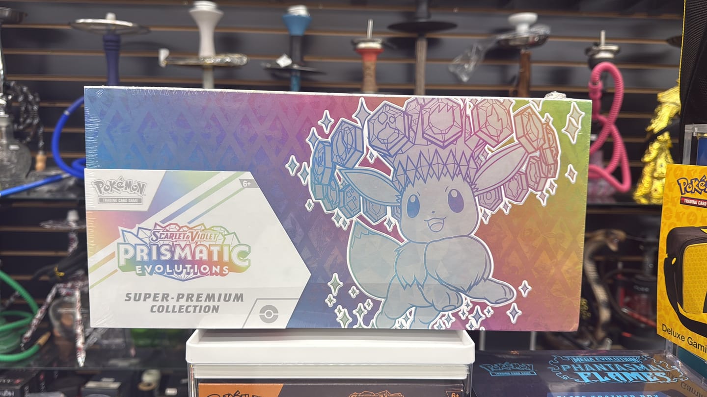 Customer photo review of Prismatic Evolutions Super-Premium Collection - SV: Prismatic Evolutions