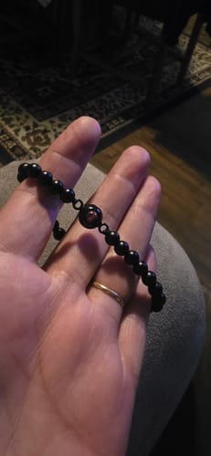 Customer photo review of Pulsera con foto "Perlas del Recuerdo"