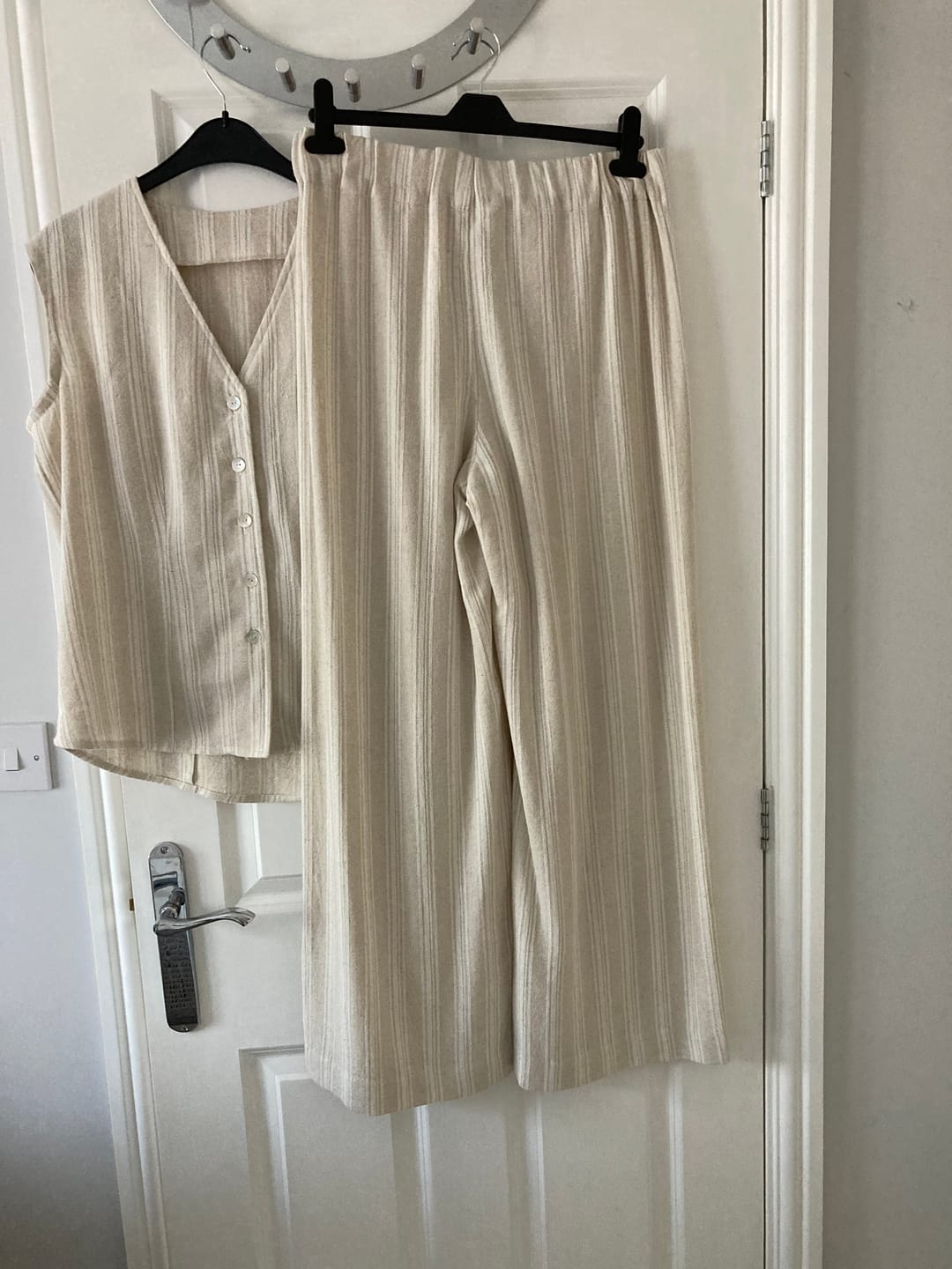 Customer photo review of Yarn Dyed Linen Viscose Fabric