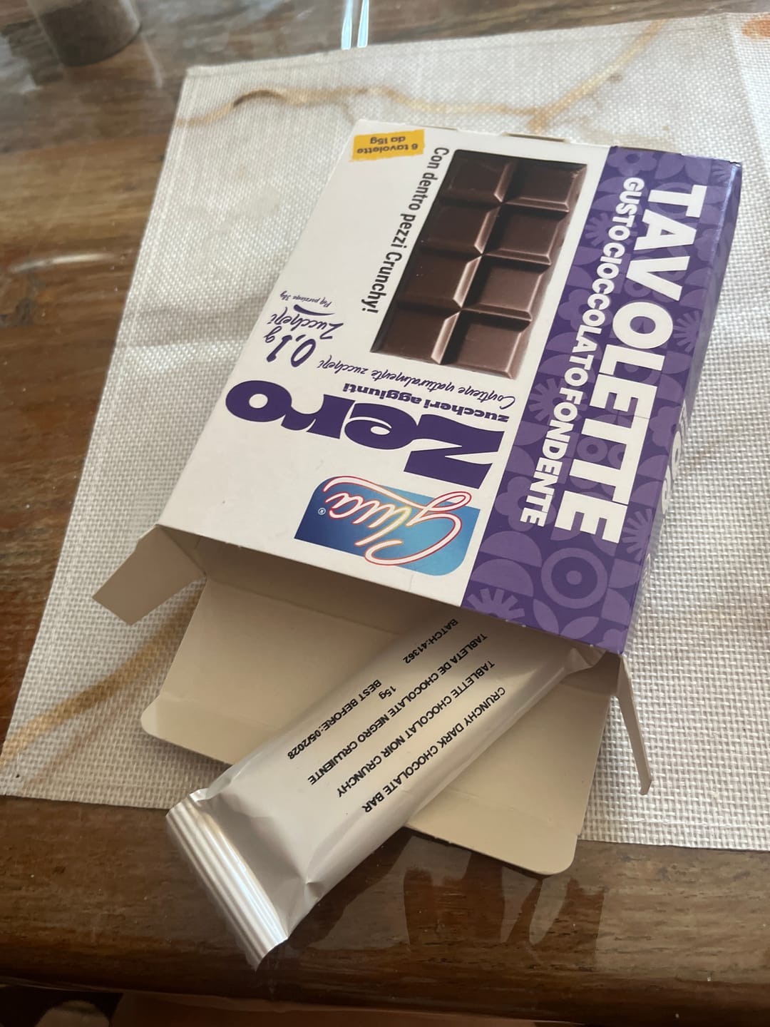 Customer photo review of Tavolette di cioccolato fondente