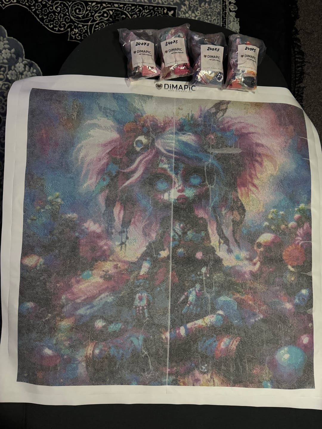 Customer photo review of 5D Diamond Painting - Voodoopuppe
