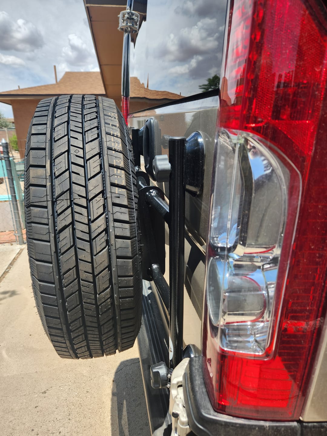 Customer photo review of B-Van Tire Carrier for Promaster