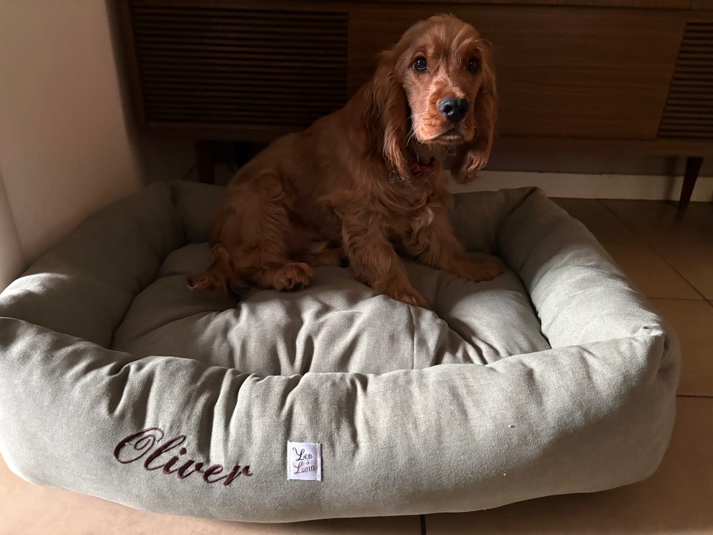 Customer photo review of Divanetto Mattias Verde chiaro (Soft Touch)