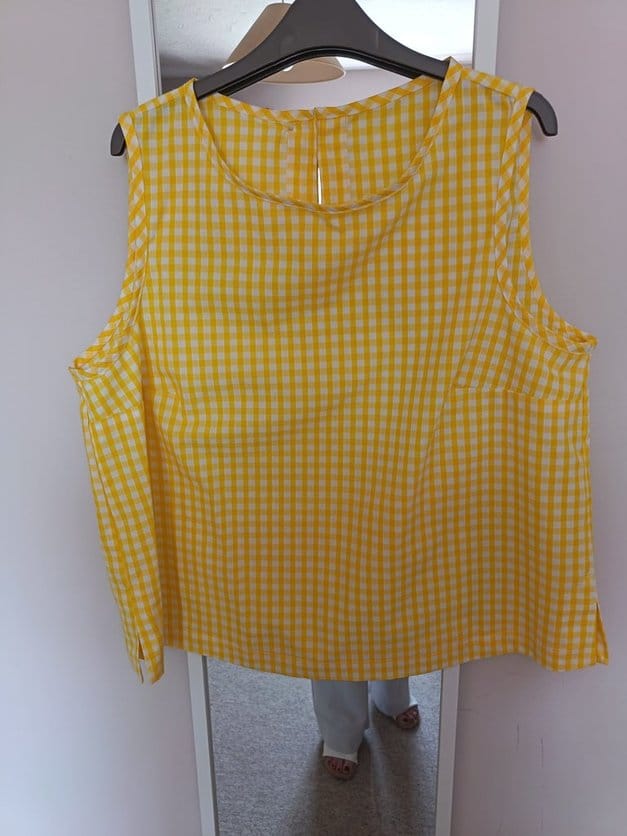 Customer photo review of 1/4 inch Gingham Polycotton Fabric