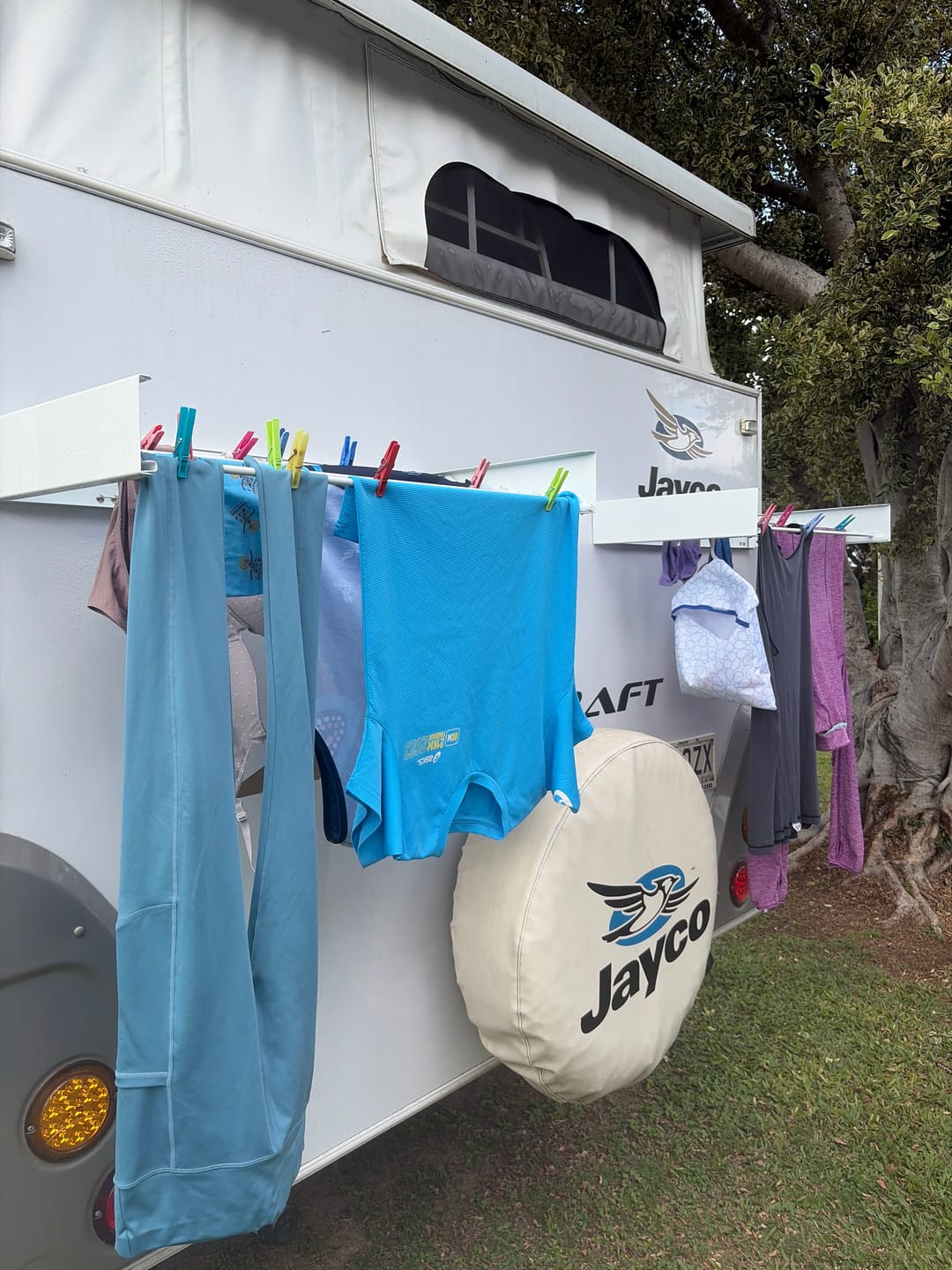 Customer photo review of Wall Mounted Drying Rack - Foldable Indoor and Outdoor Drying Rack