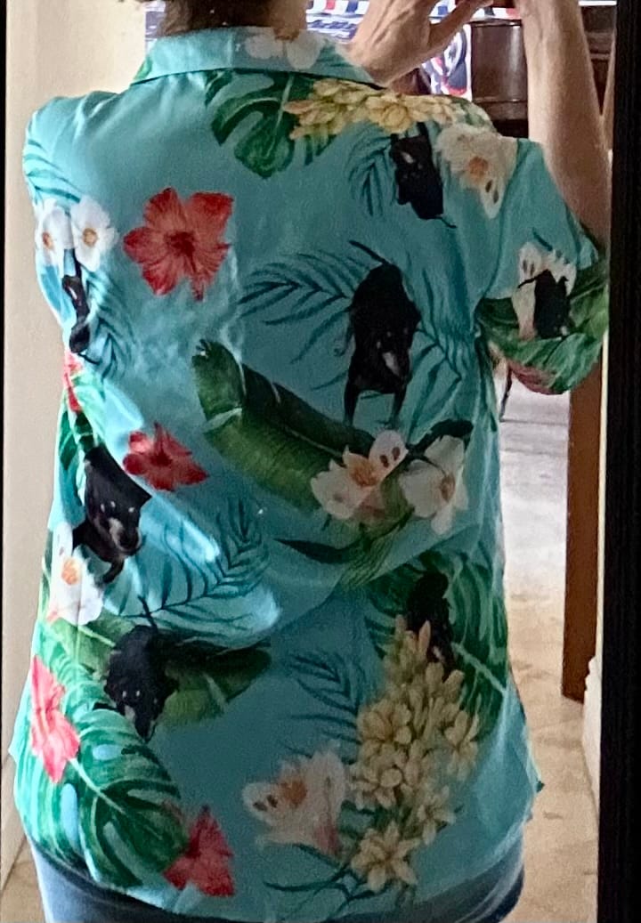 Customer photo review of Your photo - Personalized Hawaiian Shirt