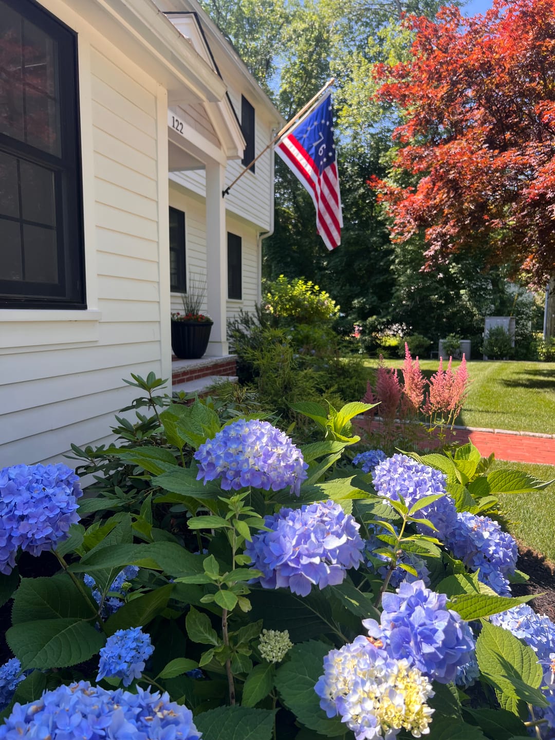 Customer photo review of 3' x 5' Bennington Flag Set