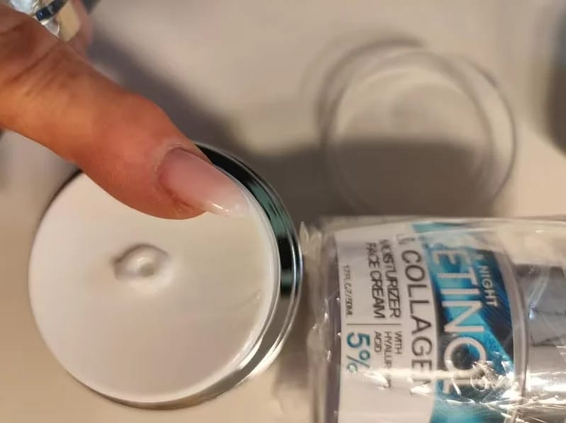 Customer photo review of Retinol Collagen Face Cream – Anti-Aging, Brightening & Deep Hydration (50ml)