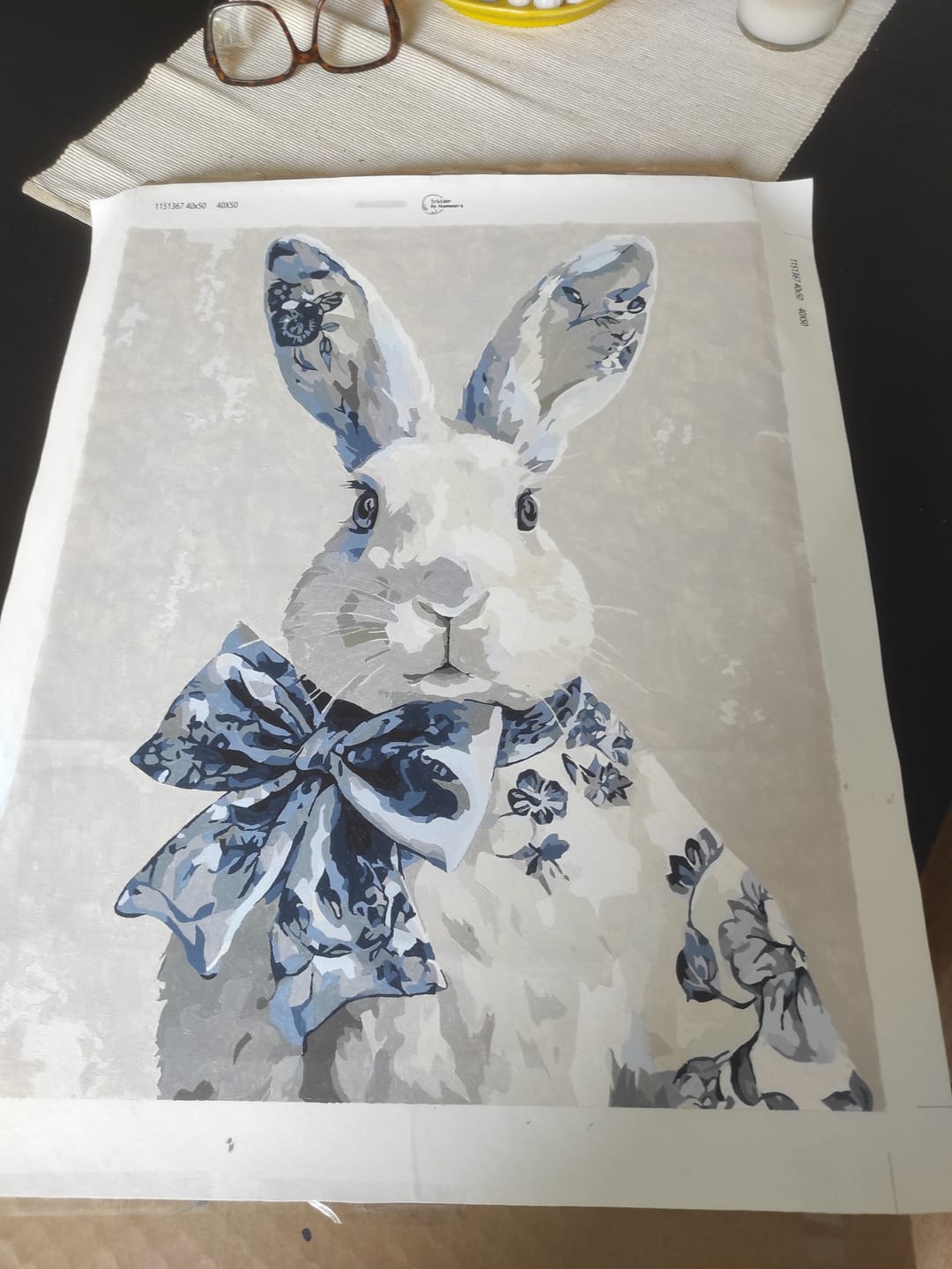 Customer photo review of Delfts blauw konijn