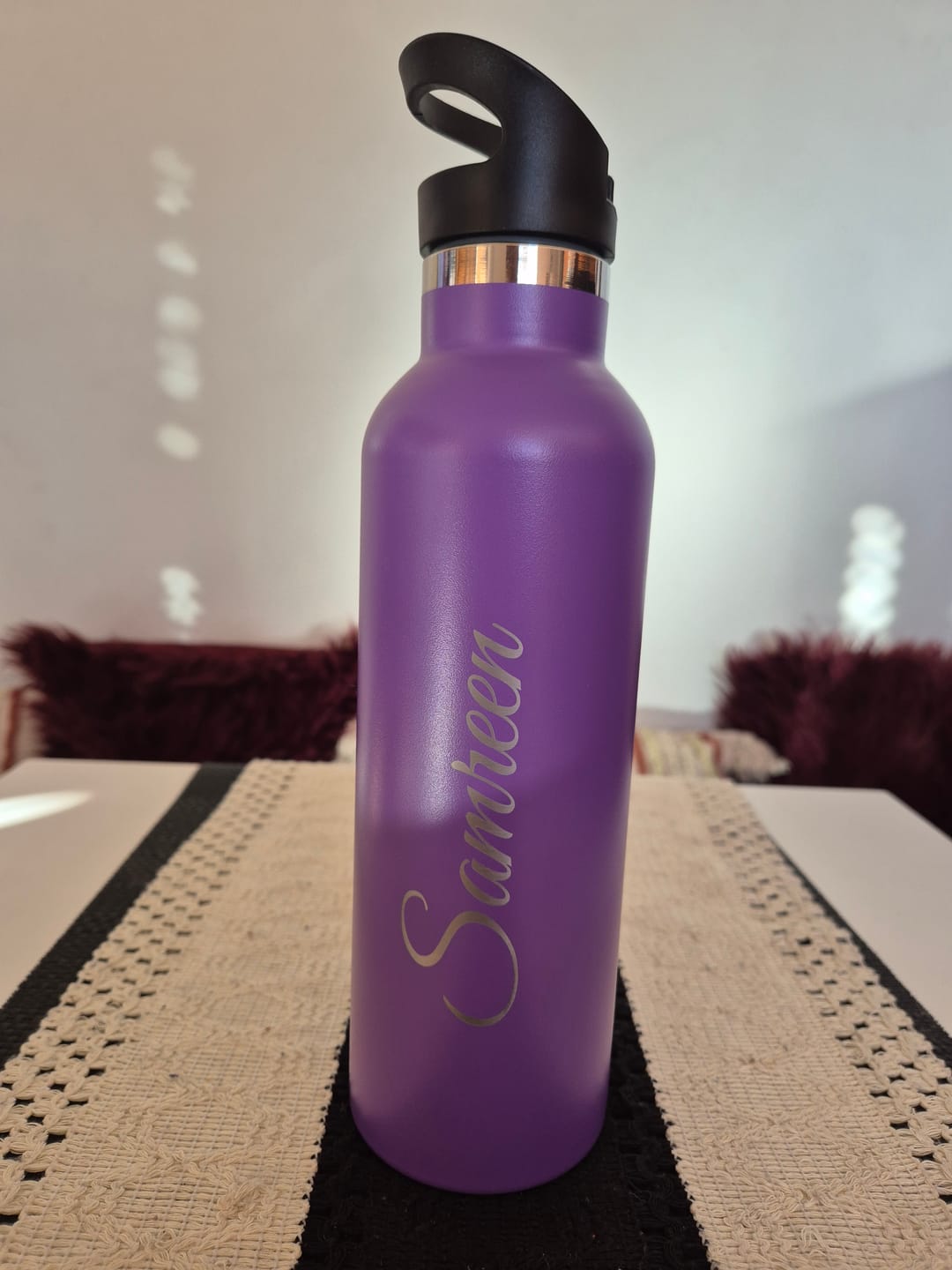 Customer photo review of Drink Bottle Personalised 750mL