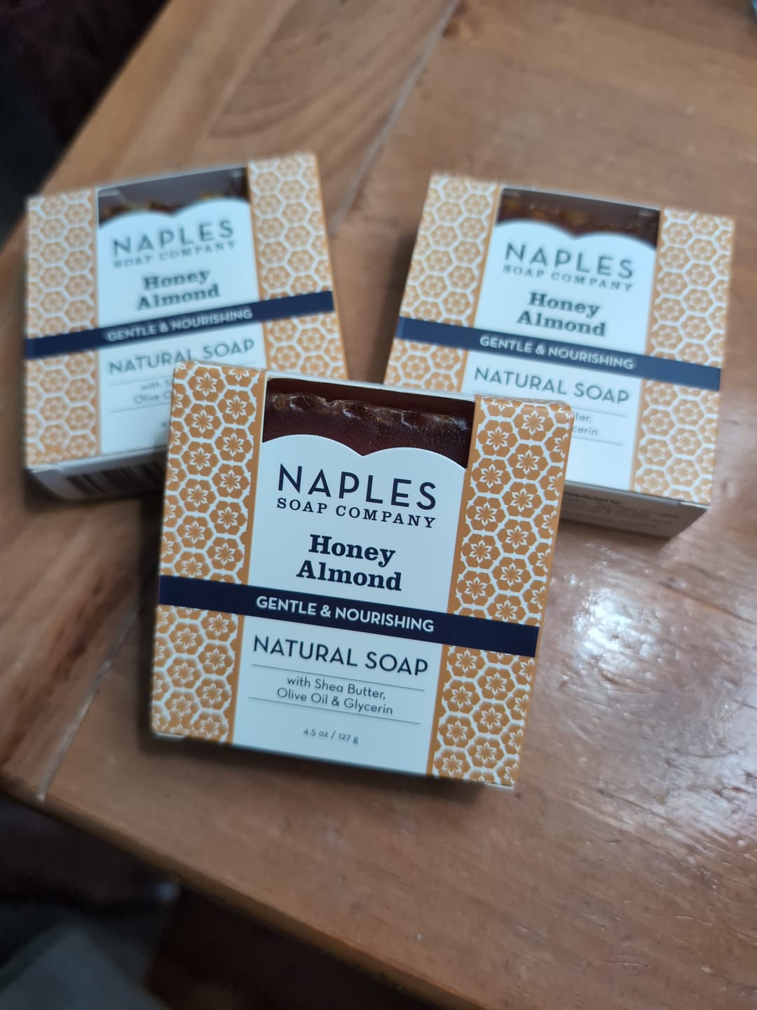 Customer photo review of Honey Almond Natural Soap