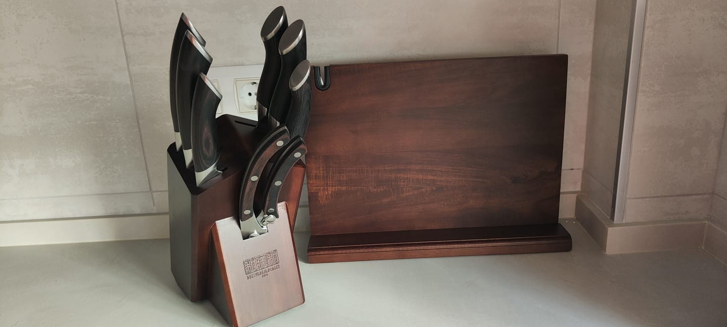 Customer photo review of 9-Piece Chef Knife Set with Block