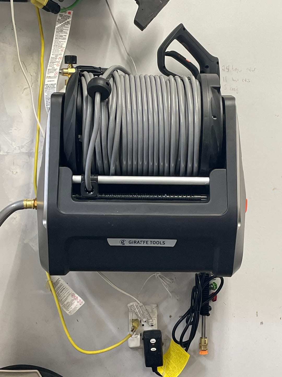 Customer photo review of Grandfalls Retractable Pressure Washer Plus