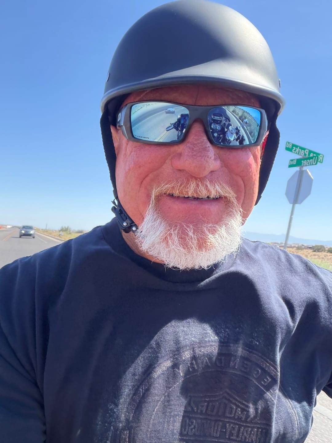 Customer photo review of Smallest & Lightest DOT Polo Helmet- Matte Black