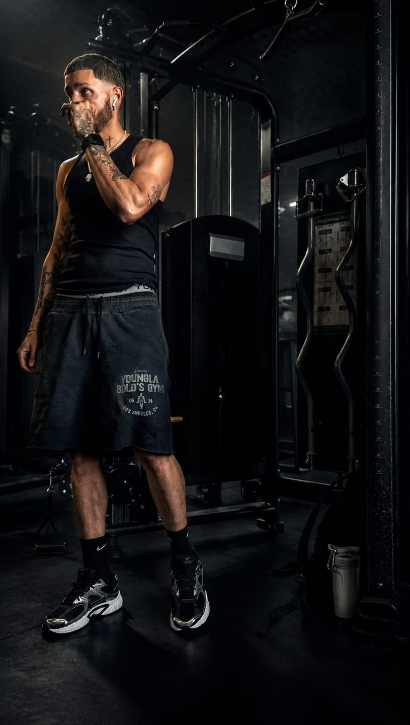 Customer photo review of 1014 - Gold's Iron Legacy Shorts