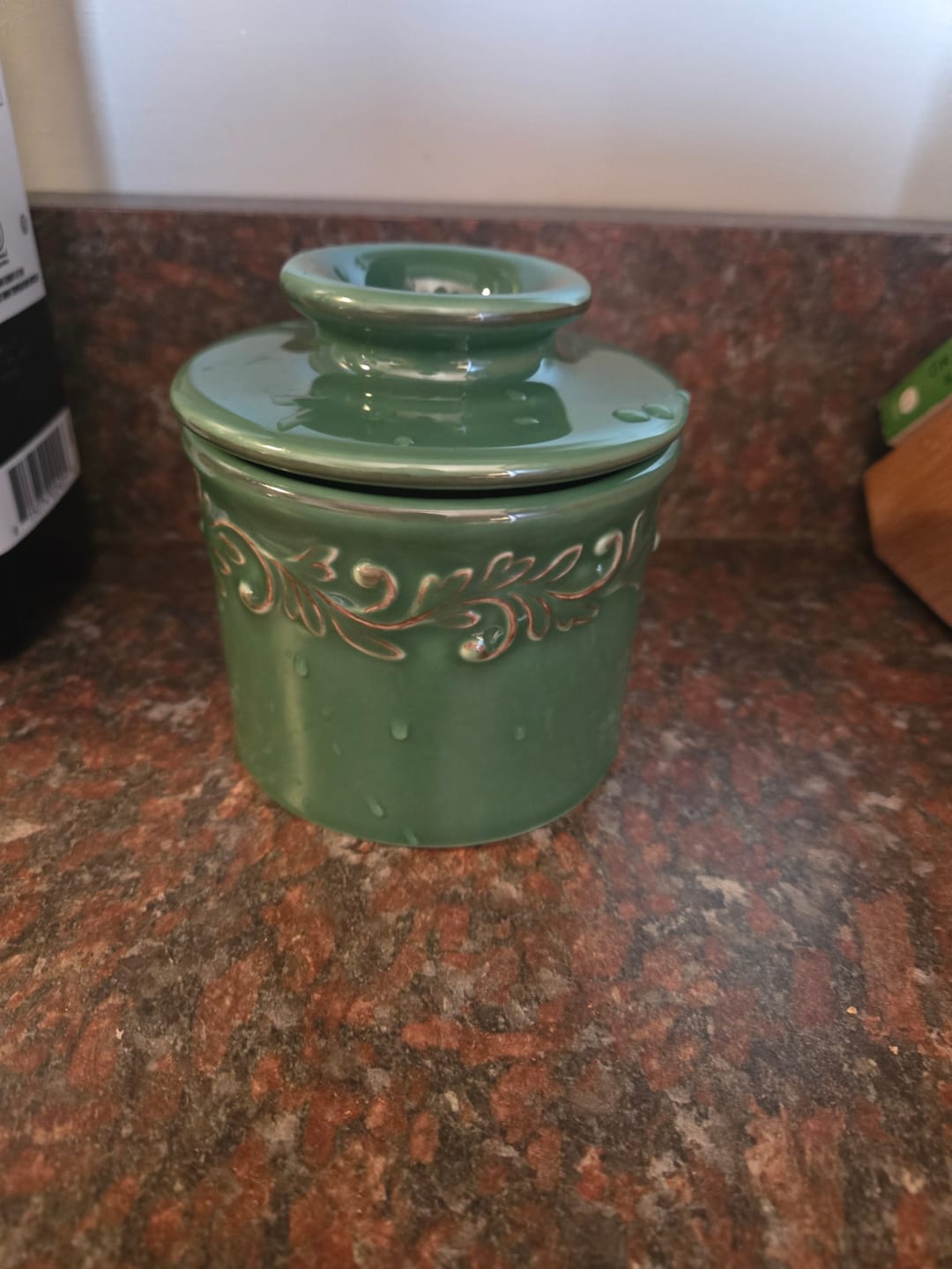 Customer photo review of Emerald Green Antique Butter Bell Crock