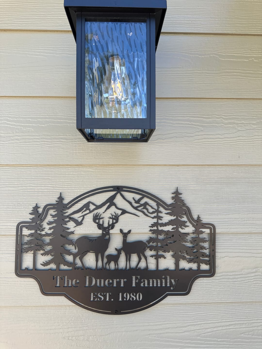Customer photo review of Forest View Metal Sign