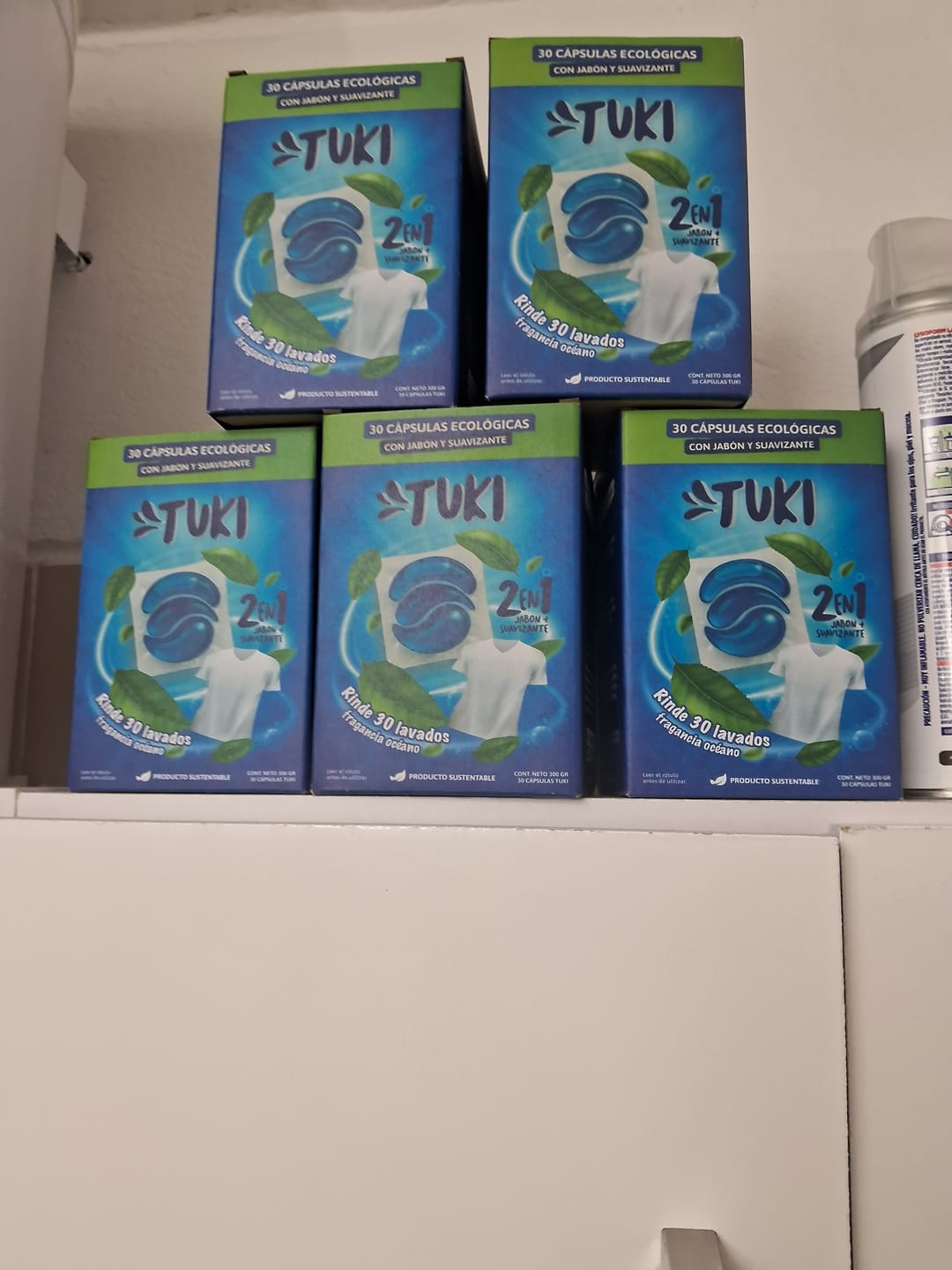 Customer photo review of Capsulas Tuki Ecologicas para Lavado de Ropa Aroma Oceano